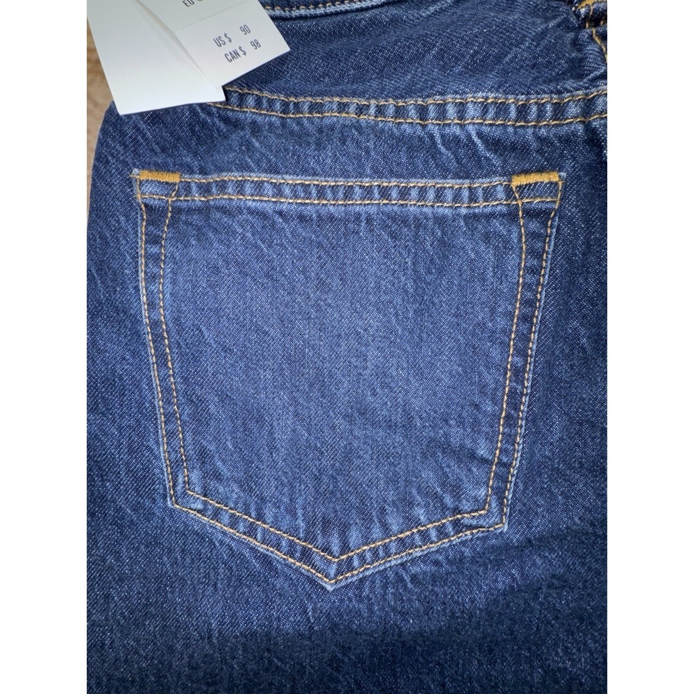 Abercrombie & Fitch Womens The Loose High Rise Dark Wash Jeans Size 24 / 00 NWT - Picture 7 of 8